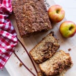 Apple cinnamon bread slices.