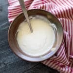 Bowl of Béchamel Sauce in a bowl.