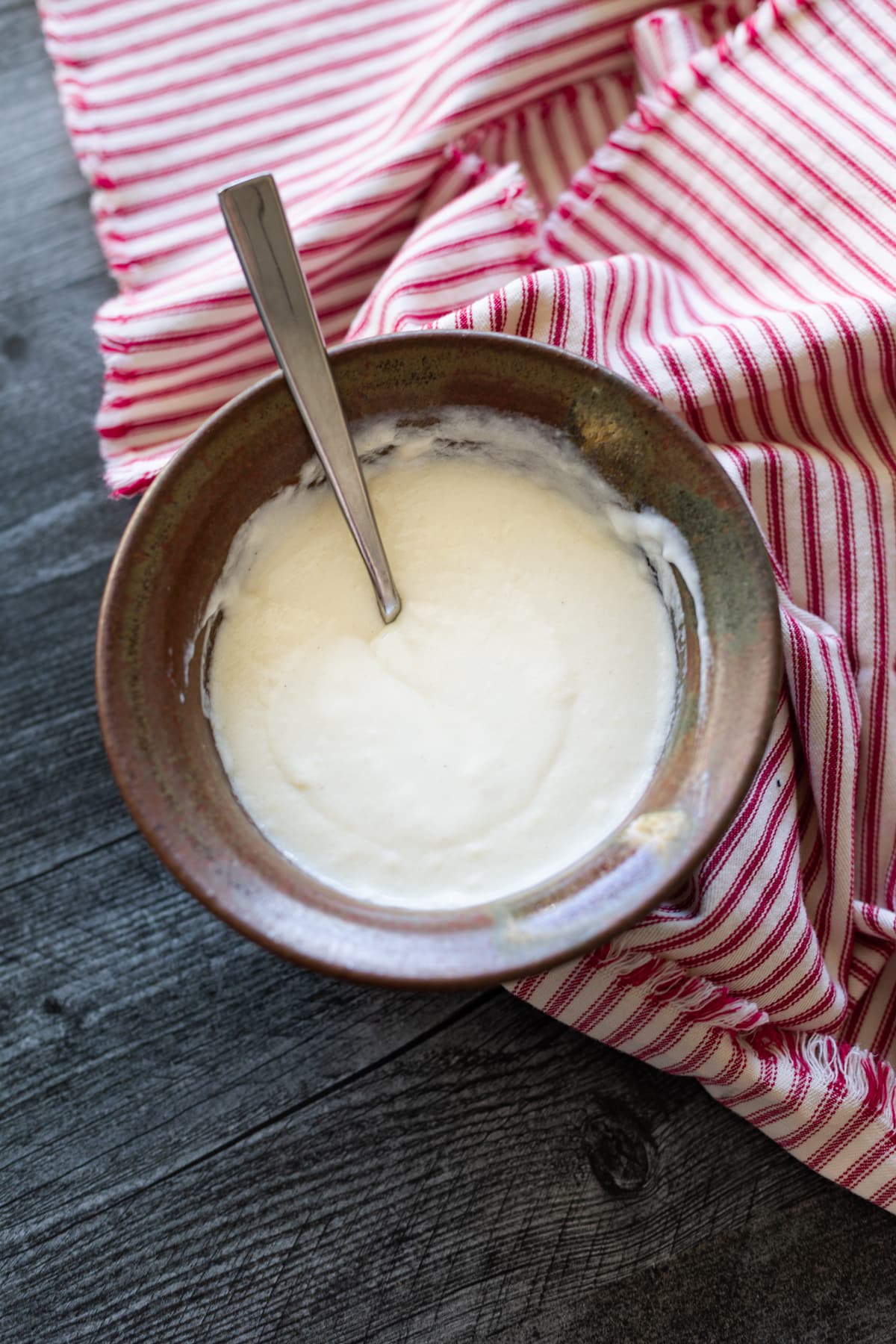 Bowl of Béchamel Sauce in a bowl.